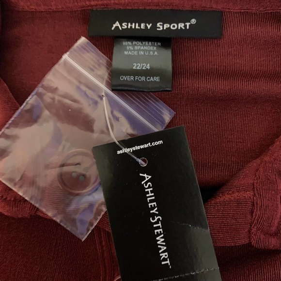 ASHLEY STEWART Red Rust‎ Ruched Velour Midi Shirt Dress - NWT - Picture 9 of 10